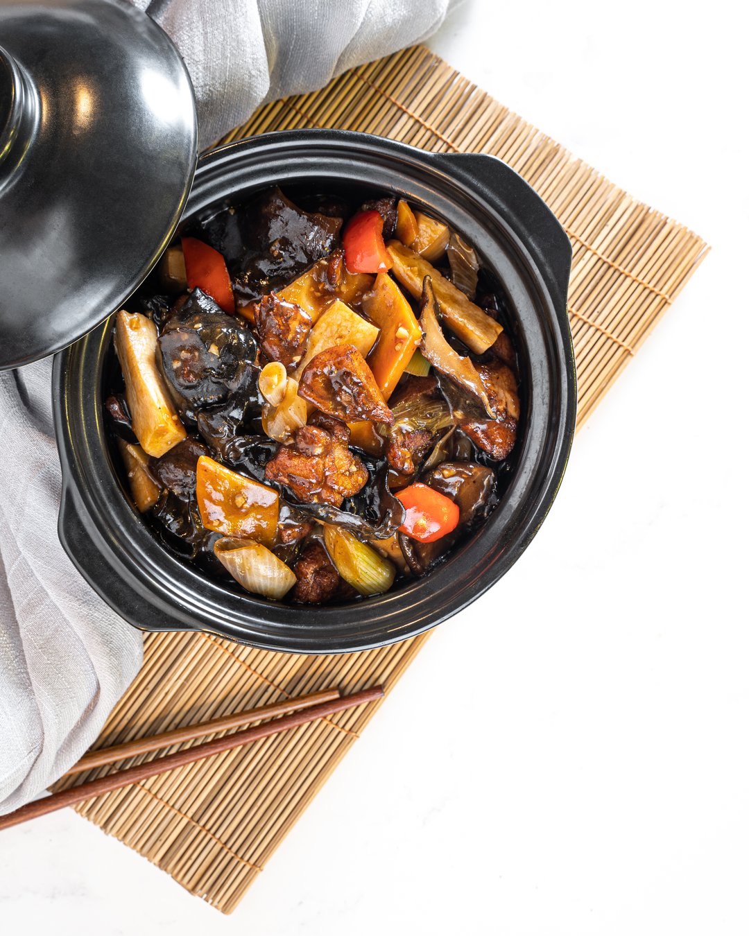 chicken mushroom claypot